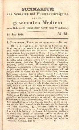 14. Juni 1838. No 12.