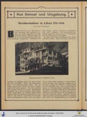 Aus Heimat und Umgebung.