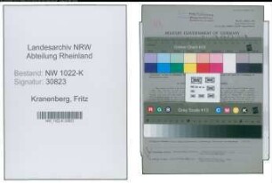 Entnazifizierung Fritz Kranenberg , geb. 17.09.1896 (Fuhrunternehmer)
