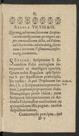 Regula VII. VIII. & IX.