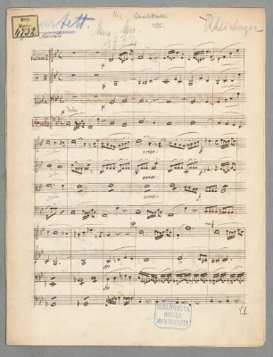Streichquartett in B-dur JWV 53 - BSB Mus.ms. 4732-2