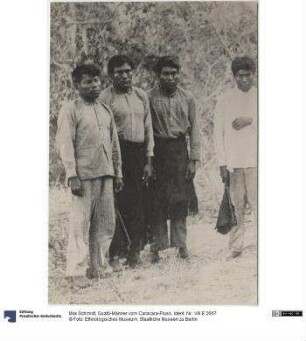 Guató-Männer vom Caracara-Fluss