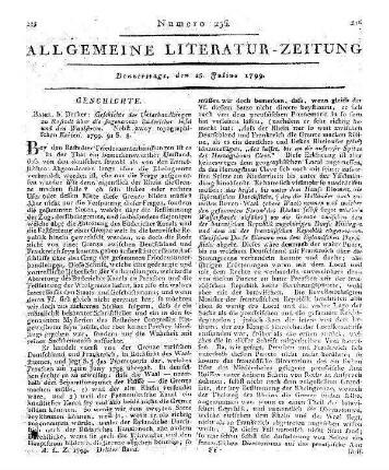 Geschichte der Unterhandlungen zu Rastatt über die sogenannte Büdericher Insel und den Waalstrohm. Nebst zwey topographischen Karten. Basel: Decker 1799