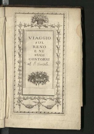 Viaggio sul Reno e ne' suoi contorni