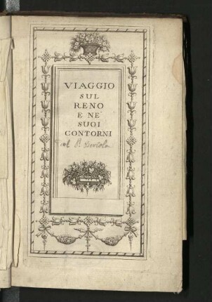Viaggio sul Reno e ne' suoi contorni