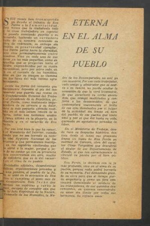 Eterna en el alma de su pueblo