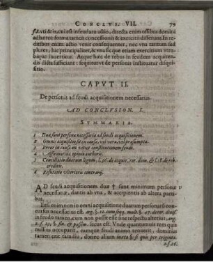 Caput II. De personis ad feudi acquisitionem necessariis