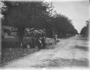 Am Wegesrand : Händler am Rande einer Allee