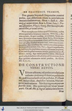 De Constructione Verbi Activi