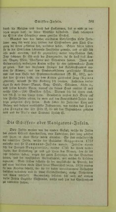 Die Schiffer- oder Navigators-Inseln