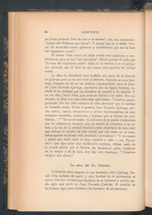 La obra del Dr. Cárcano