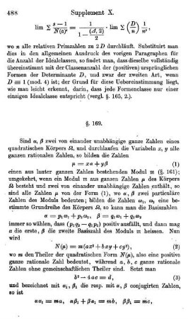 §. 169. Moduln in quadratischen Körpern