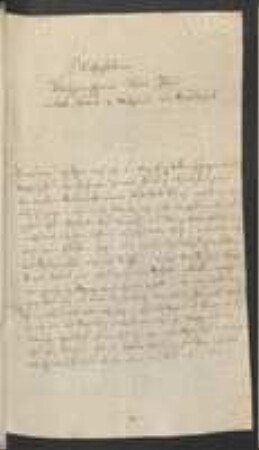 Brief von Samuel Gottlieb Schmidt an Johann Jacob Kohlhaas an Regensburgische Botanische Gesellschaft