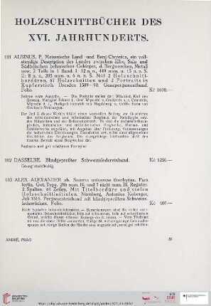Holzschnittbücher des XVi. Jahrhunderts (Nr. 101 - 203)