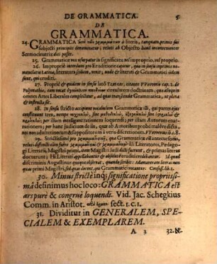 Margaritae Philologicae Grammatica Generalis Trium Linguarum Latinae, Graecae & Ebraeae Harmonica