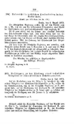 Unterricht in weiblichen Handarbeiten in der Volksschule : [V. Elementarschulwesen]