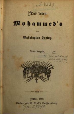 Das Leben Mohammed's : [Muhammed]