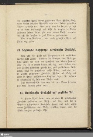 43. Schottische Kohlsuppe, verdämpfte Erdäpfel