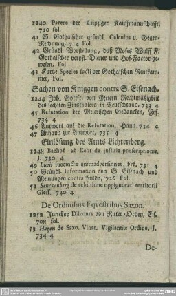 De Ordinibus Equestribus Saxon.