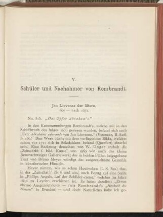 V. Schüler und Nachahmer von Rembrandt.