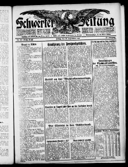 Schwerter Zeitung : Heimatblatt für die Stadt Schwerte und die Ämter Westhofen und Ergste : einzige in Schwerte gedruckte Zeitung