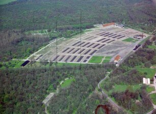 Gedenkstätte Buchenwald bei Weimar : Blickrichtung Nordosten