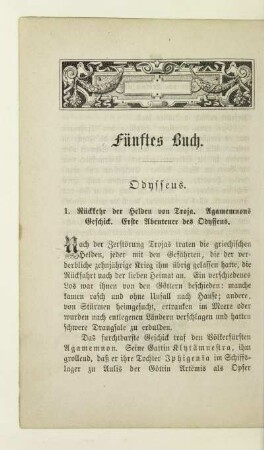 Fünftes Buch. Odysseus
