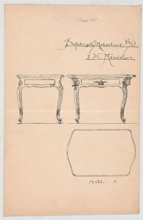 Thiersch, Friedrich von; München; Justizpalast - Tisch (Ansichten)