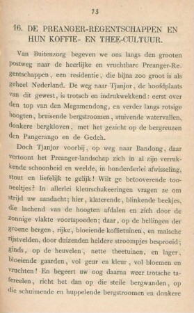 16. De Preanger-Regentschappen en hun koffie- en thee-cultuur