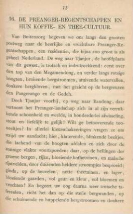 16. De Preanger-Regentschappen en hun koffie- en thee-cultuur