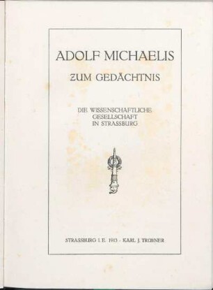 Adolf Michaelis zum Gedächtnis