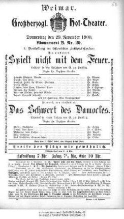 Spielt nicht mit dem Feuer