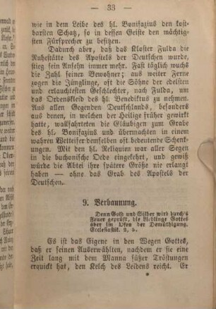 9. Verbannung.