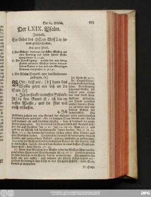Der LXIX. Psalm.