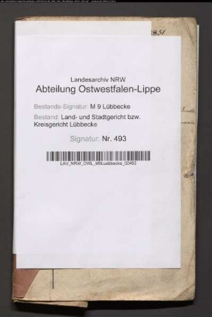 Erblasser: Grauenkamp, Anne Wilhelmine Dorothee, geb. Bartmann: