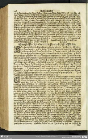 Auslegung des fünff und achtzigsten Psalms