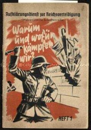 Heft 1 aus der Reihe Aufklärungsdienst zur Reichsverteidigung