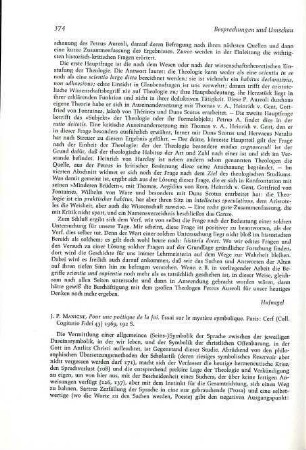 374-376 [Rezension] Manigne, Jean-Pierre, Pour une poétique de la foi