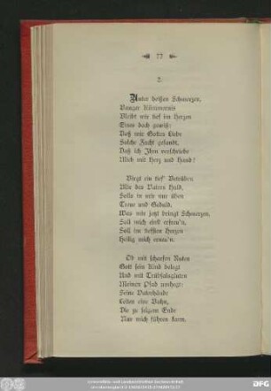 2. [Unter heißen Schmerzen]