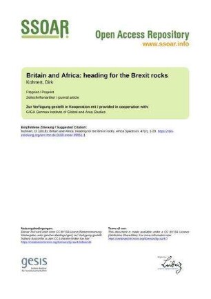 Britain and Africa: heading for the Brexit rocks