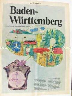 Sonderdruck (Beilage) der Zeitung "Publik" über Baden-Württemberg