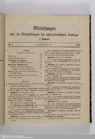 1. Sitzung (23.06.1915)