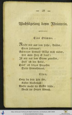 Wechselgesang beym Rheinwein.
