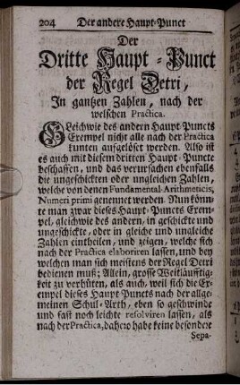 Der Dritte Haupt-Punkt der Regel Detri.