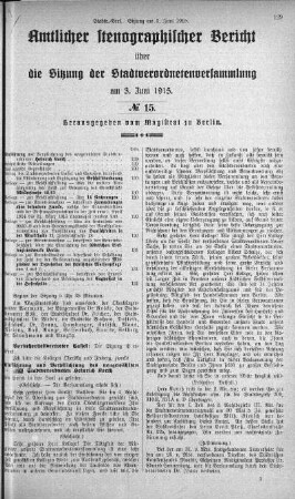 No. 15, 3. Juni 1915