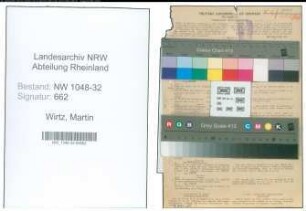 Entnazifizierung Martin Wirtz , geb. 05.05.1903 (Beamter)