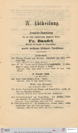 IV. Abtheilung (Nr. 229 - 381)