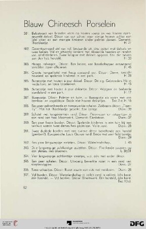 Blauw chineesch porselein (Nr. 381-441)