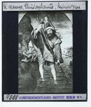 Massys, Der Hl. Christophorus (Antwerpen KMSK 29) : leicht angeschnitten an den äußeren Rändern