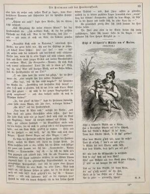"Sitzt a' blitznett's Mädle am a' Raine"
